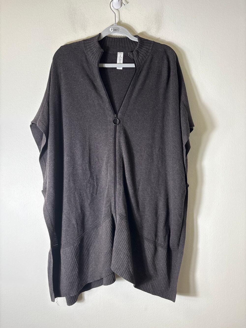 Lululemon Brown Poncho Sweater Sz OS
